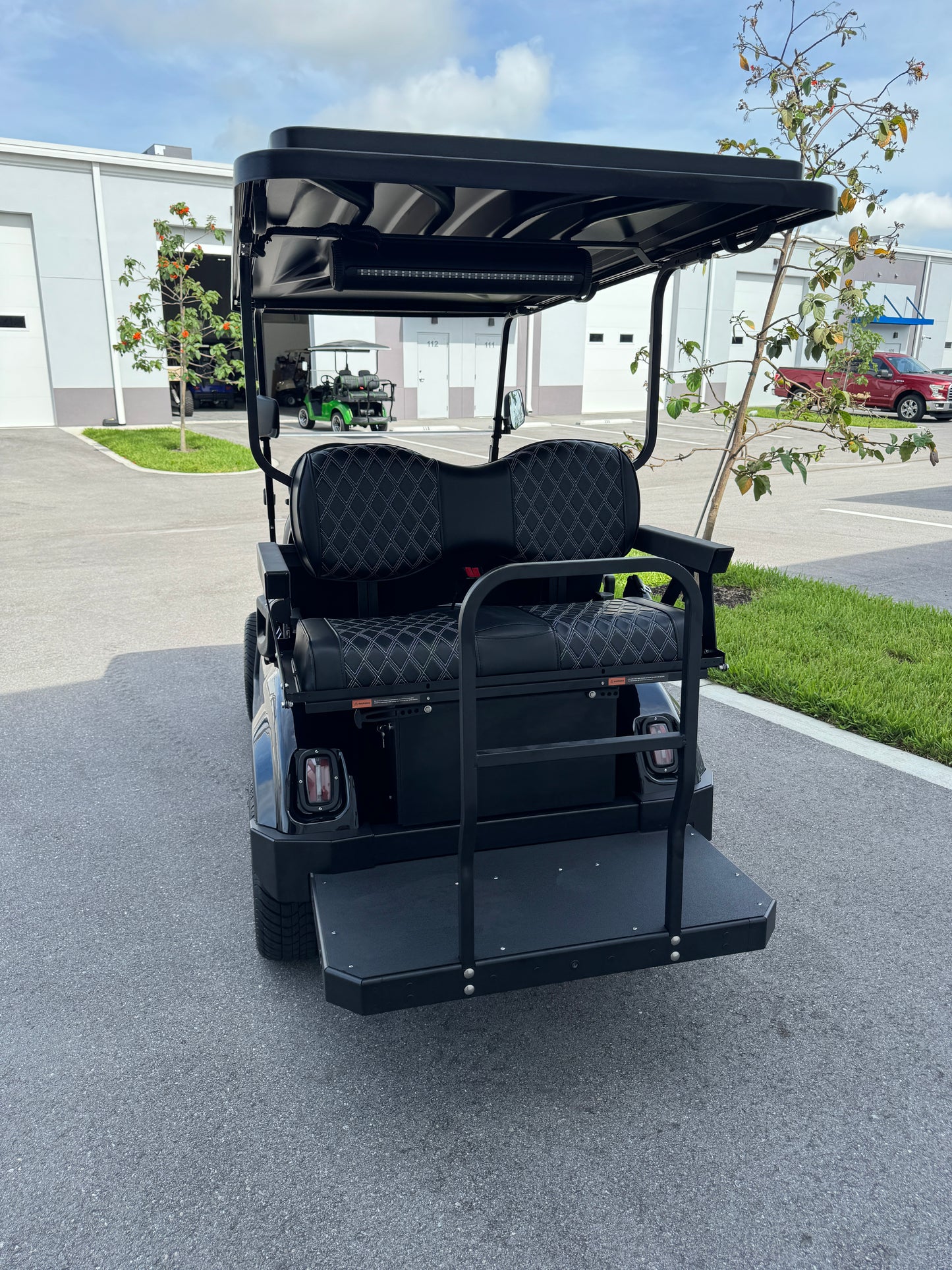 Custom EZGO RXV with Samsung Lithium - Mercedes Green