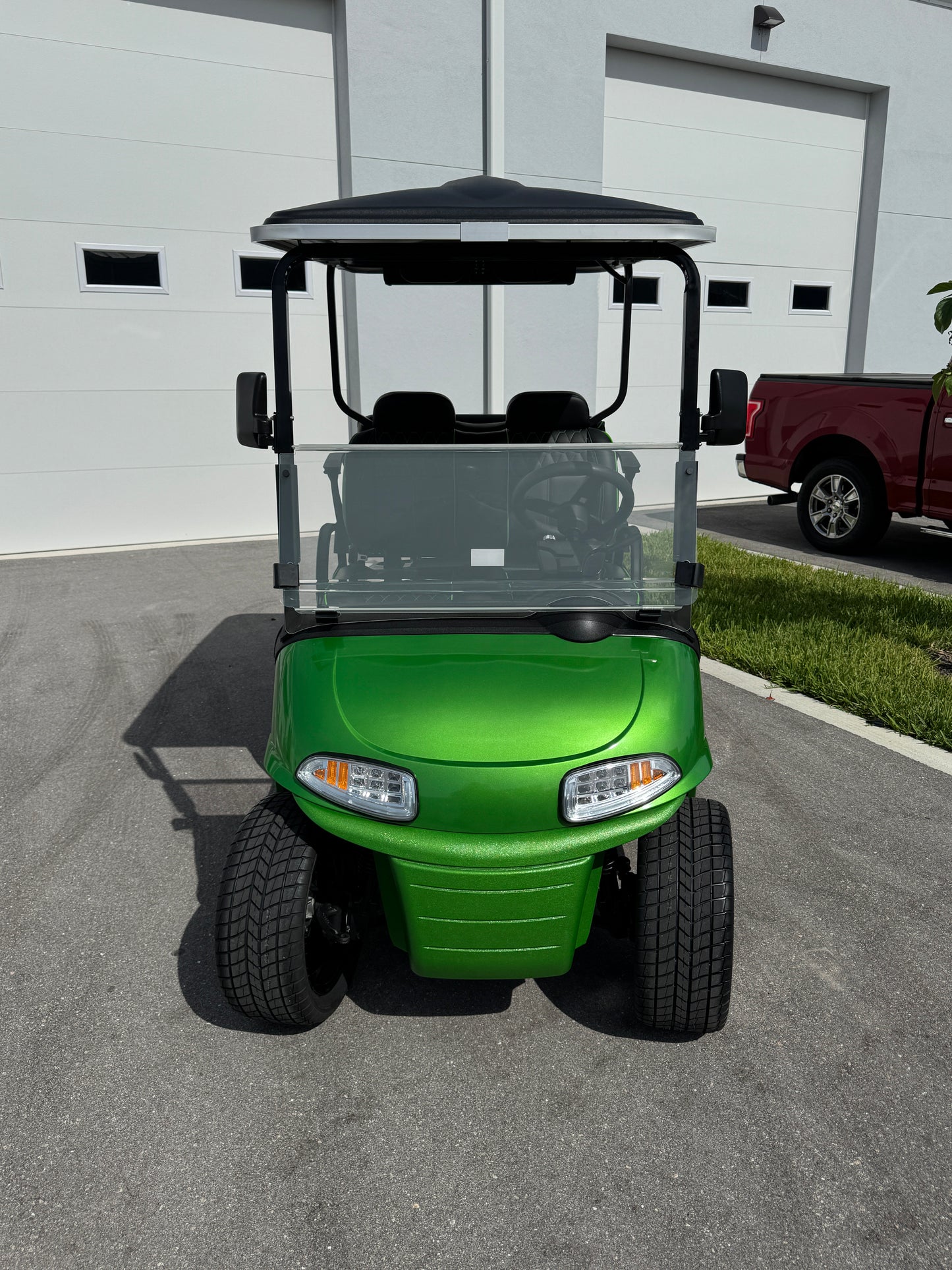 Custom EZGO RXV with Samsung Lithium - Mercedes Green