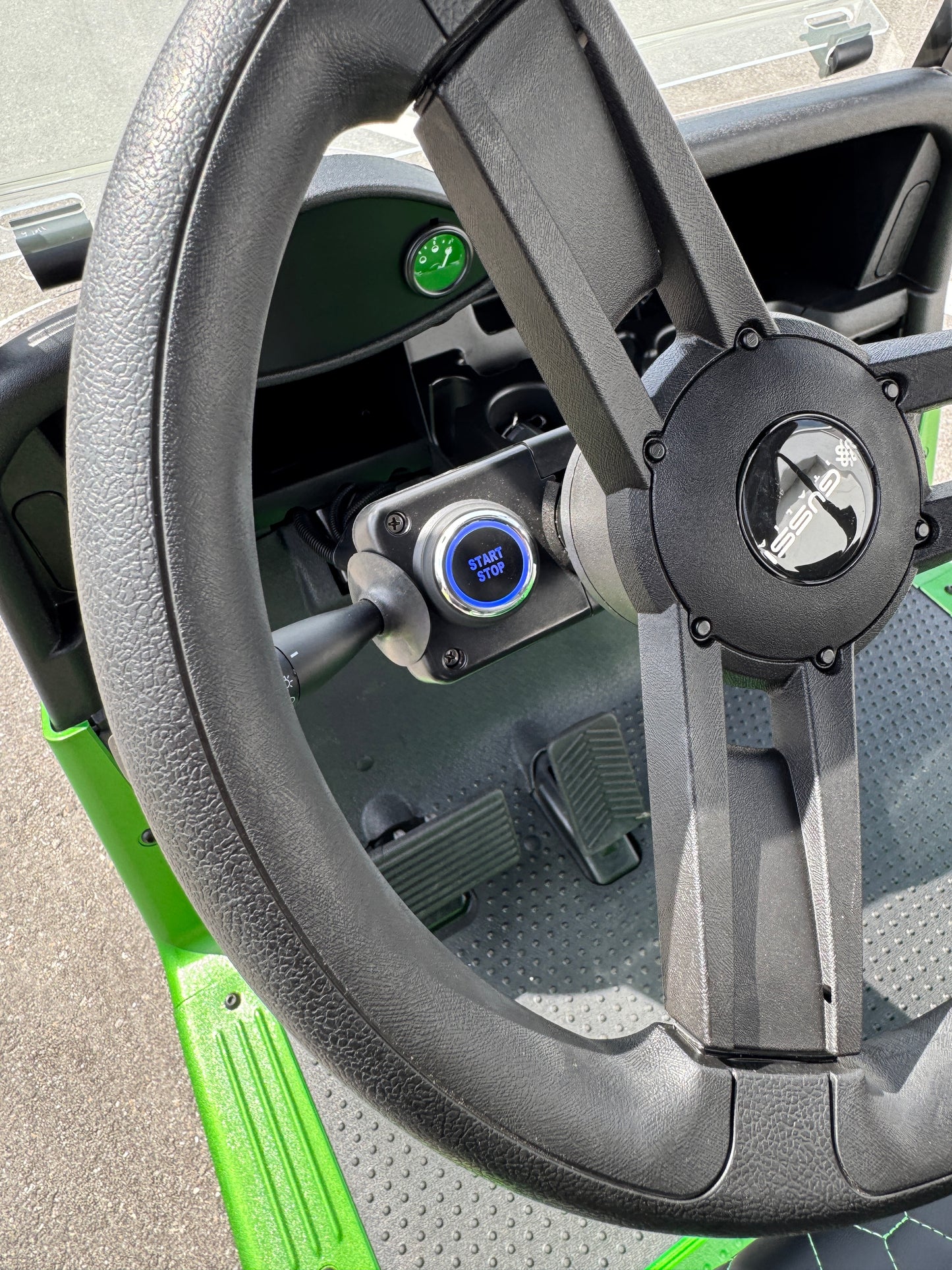 Custom EZGO RXV with Samsung Lithium - Mercedes Green