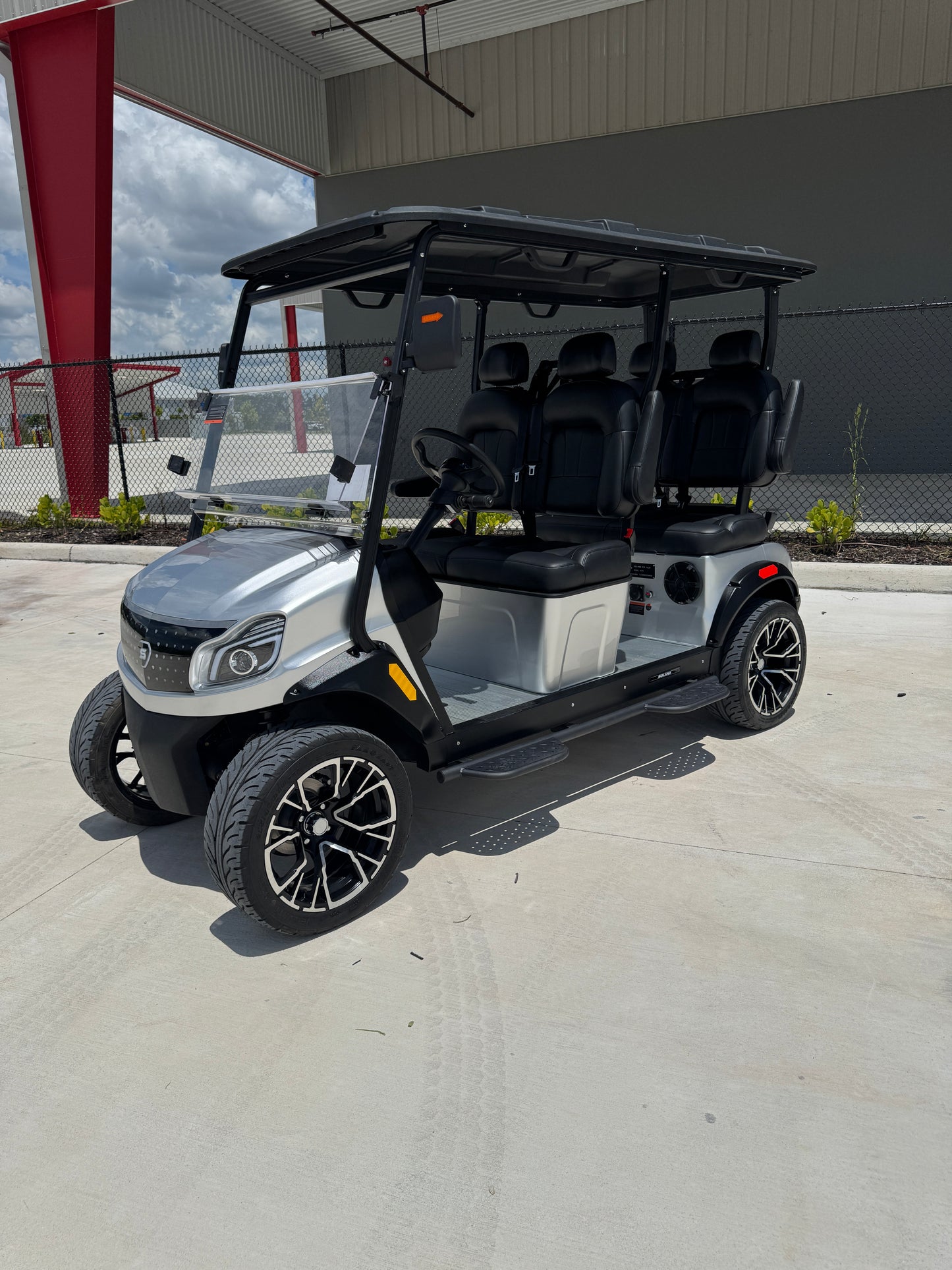 2025 Solana EV XA 4 Forward Golf Cart/LSV - Silver