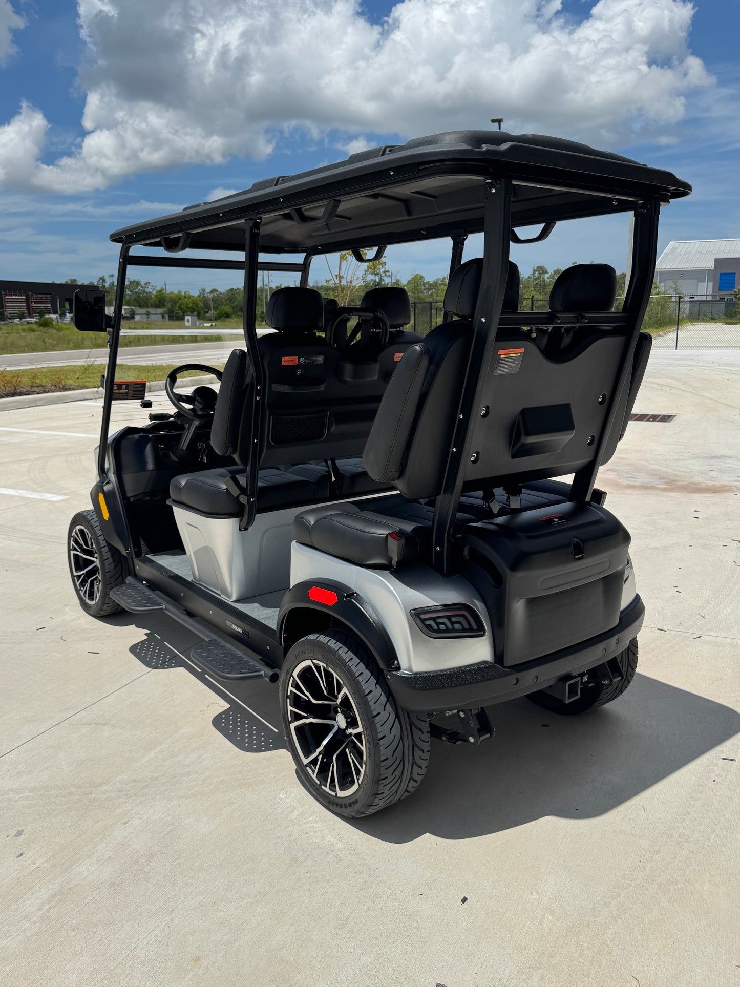 2025 Solana EV XA 4 Forward Golf Cart/LSV - Silver