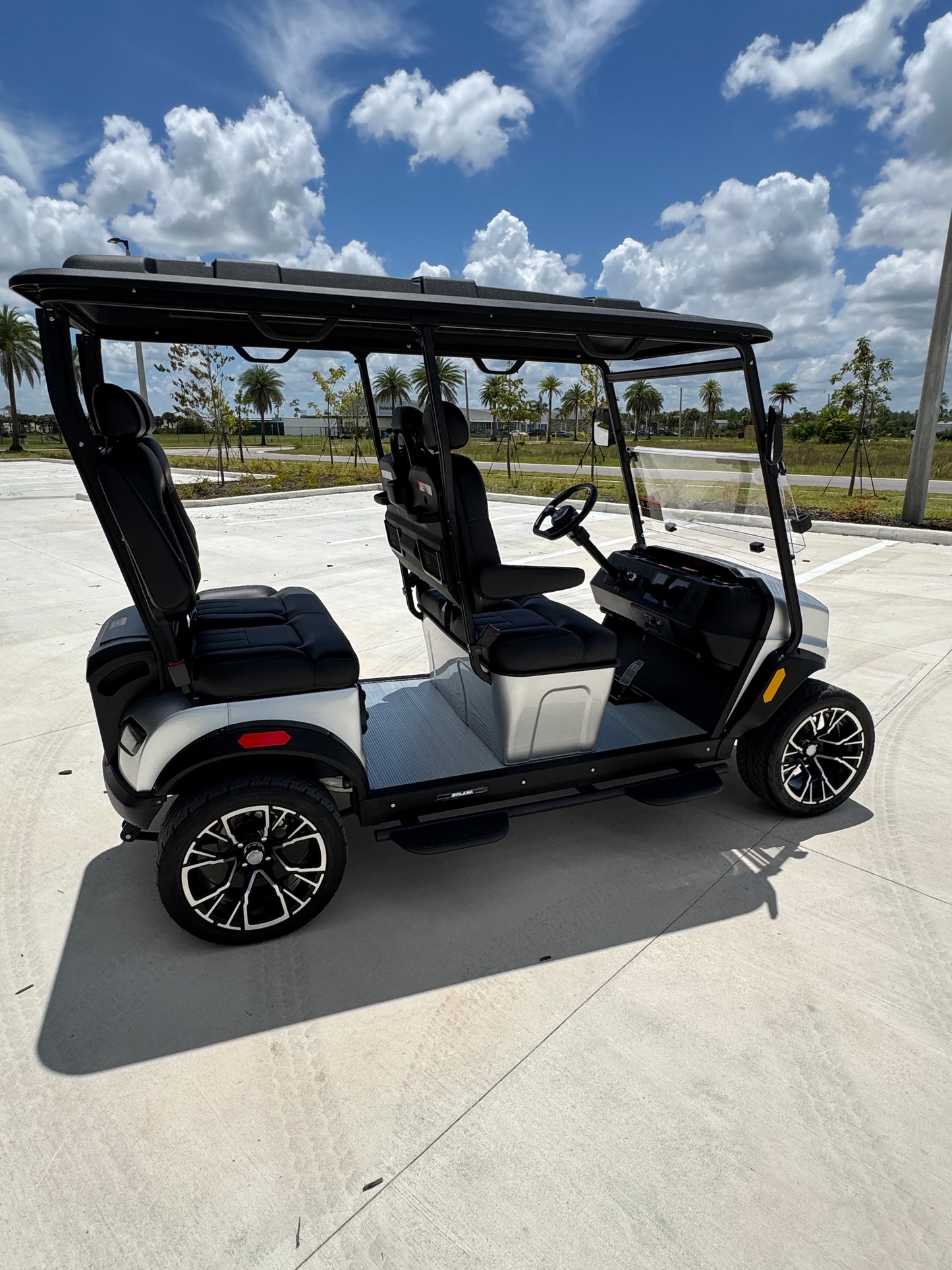 2025 Solana EV XA 4 Forward Golf Cart/LSV - Silver