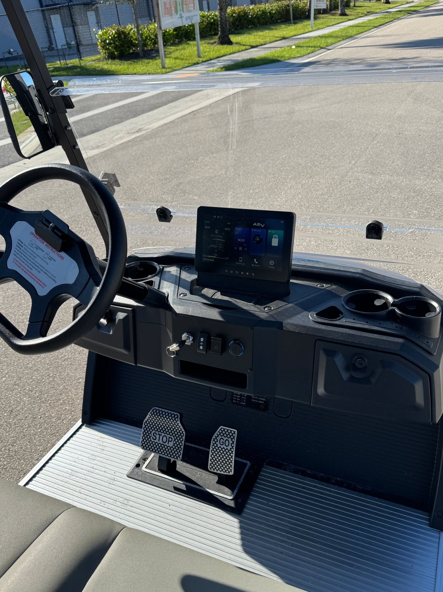 Advanced EV Advent 6 Golf Cart- Navy Blue