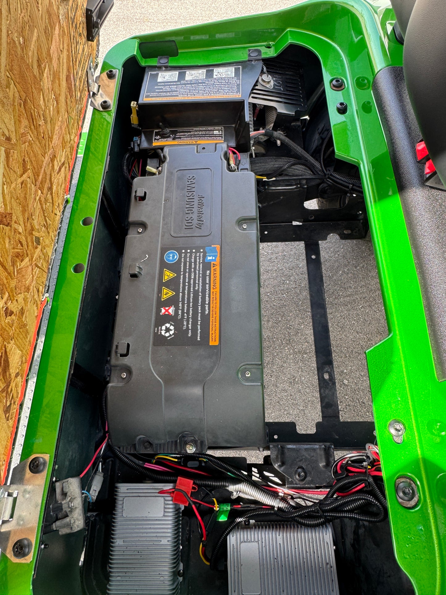 Custom EZGO RXV with Samsung Lithium - Mercedes Green