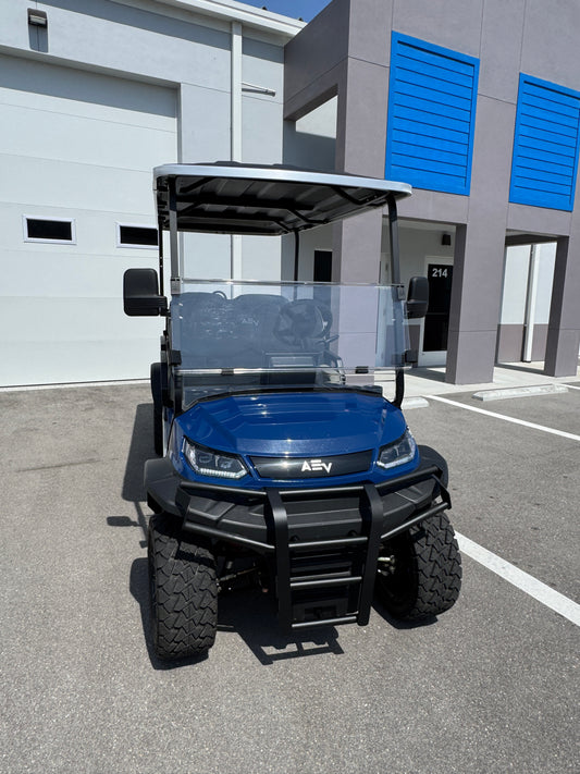 Advanced EV Advent 6L Golf Cart- Navy Blue