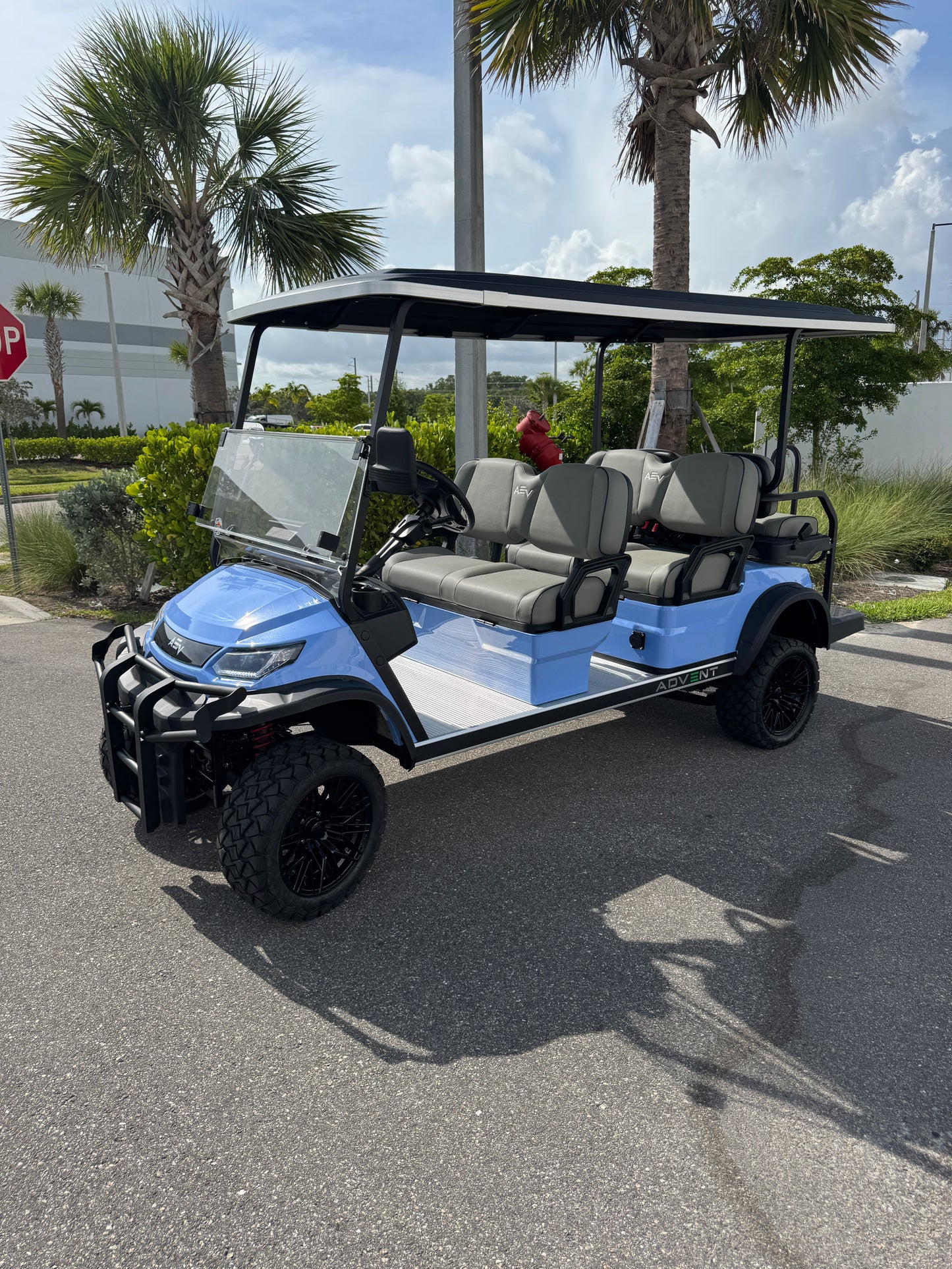 Advanced EV Advent 6L Golf Cart- Teal Blue