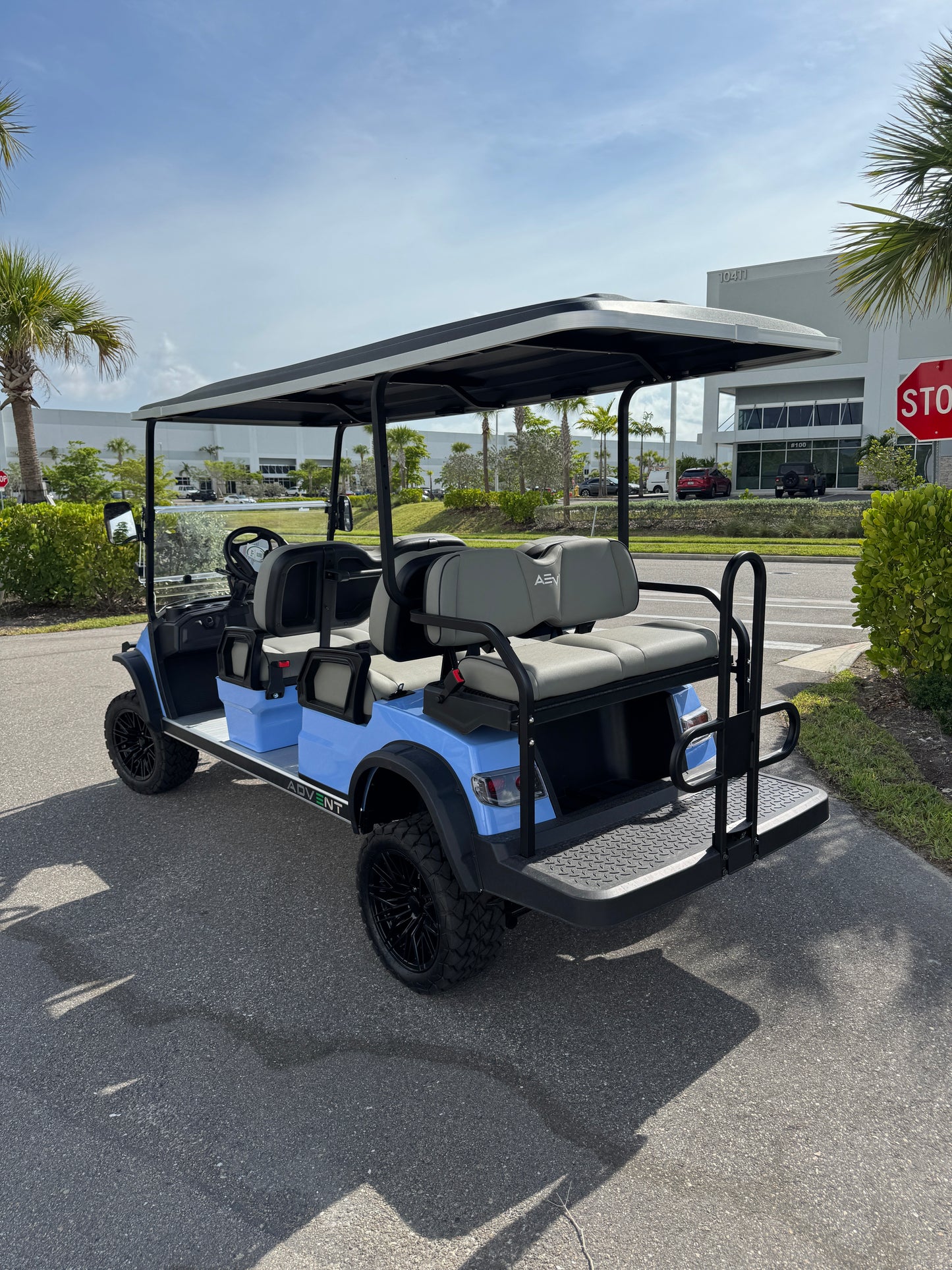 Advanced EV Advent 6L Golf Cart- Teal Blue