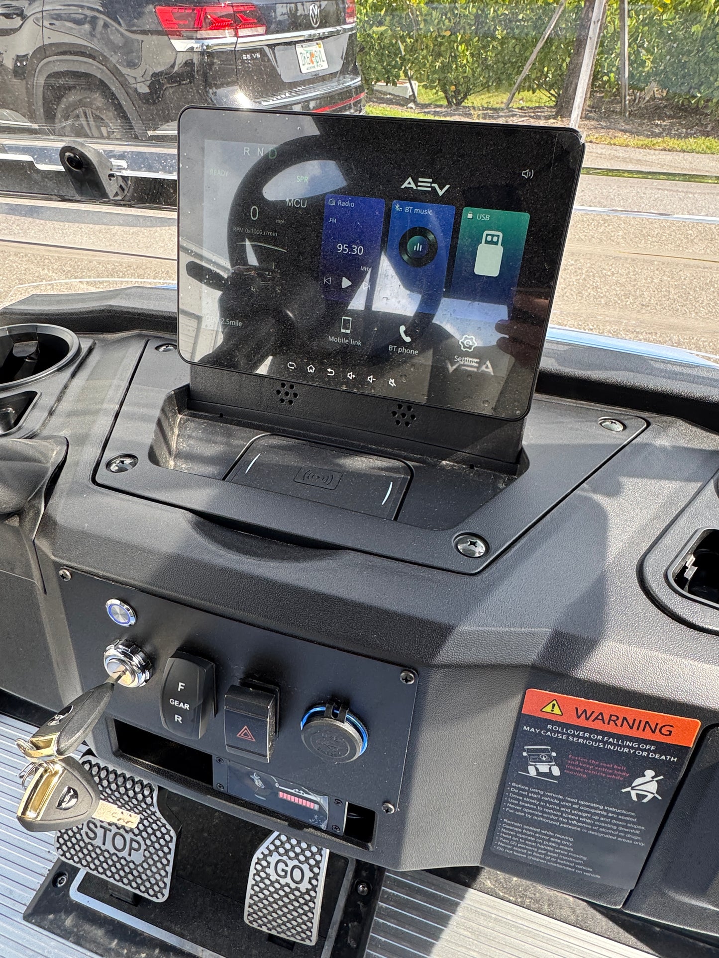 Advanced EV Advent 6L Golf Cart- Teal Blue