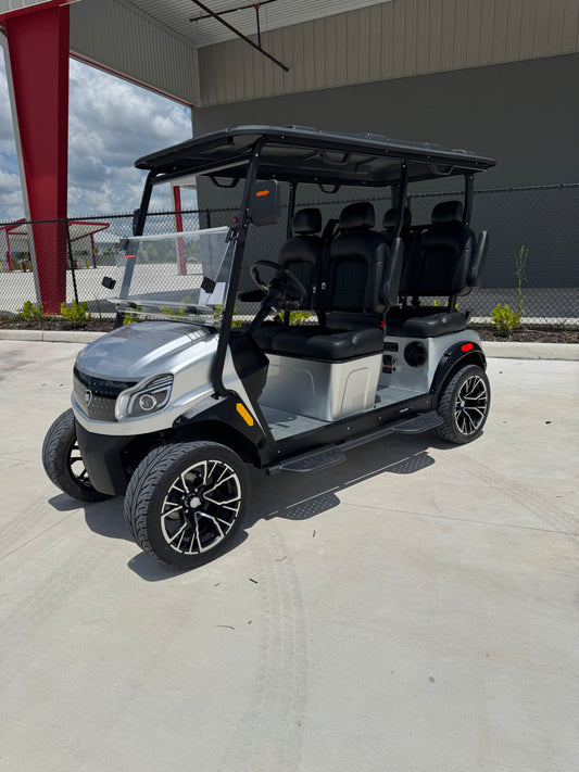 2025 Solana EV XA 4 Forward Golf Cart/LSV - Silver