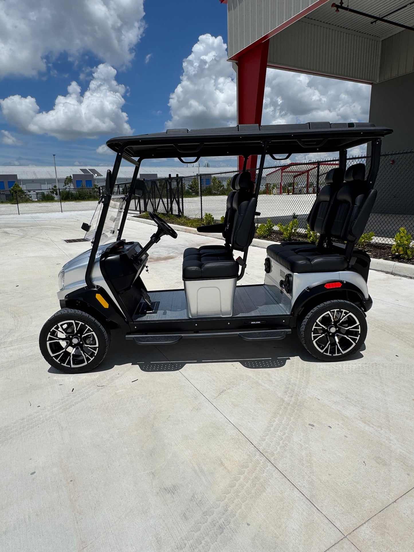 2025 Solana EV XA 4 Forward Golf Cart/LSV - Silver